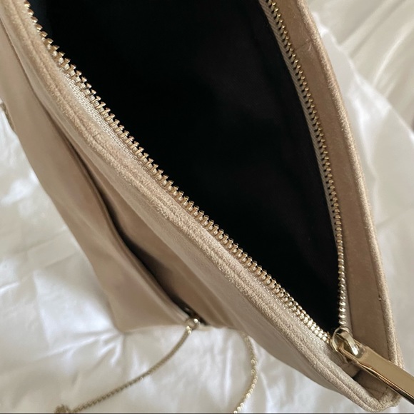 Reiss Goatskin Suede Foldover Twist Detail Clutch Bag - Picture 14 of 16